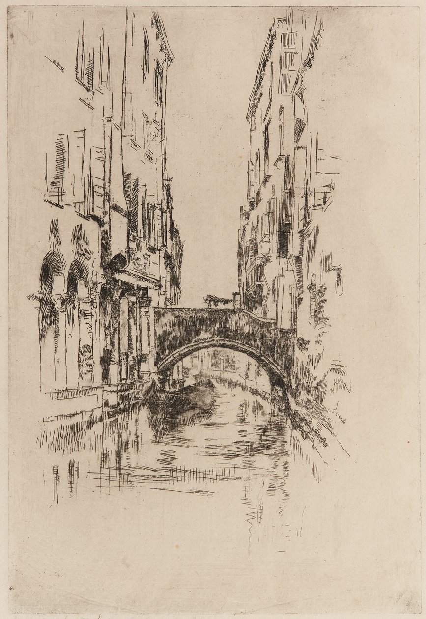 Gondola sotto un Ponte da James Abbott McNeill Whistler