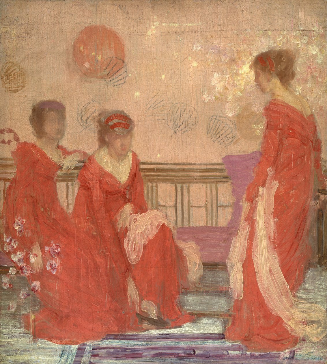Armonia tra il color carne e il rosso da James McNeill Whistler