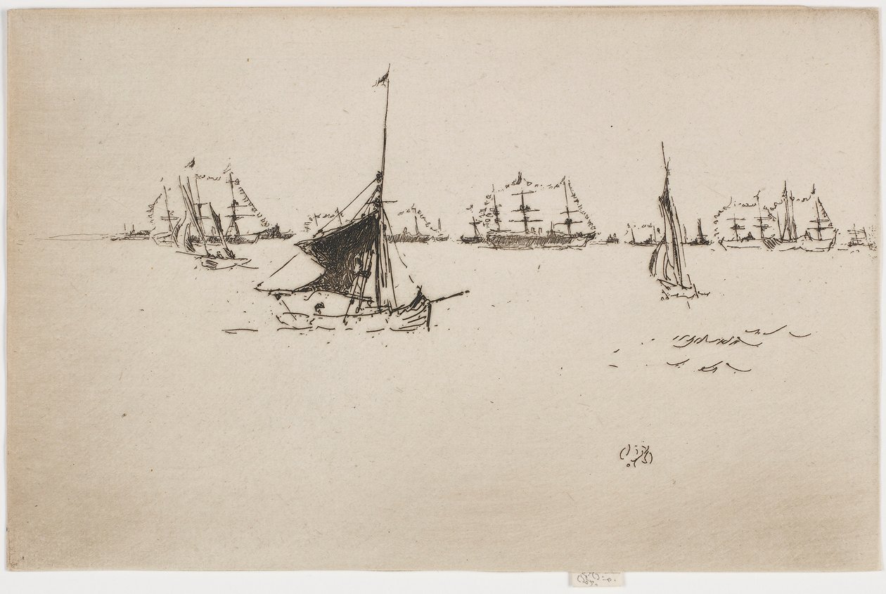 La flotta di Sua Maestà: Sera da James Abbott McNeill Whistler