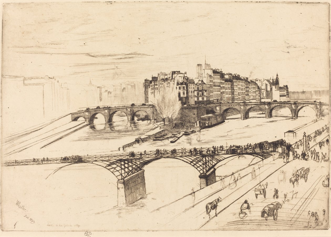 Isola della Cité, Parigi da James Abbott McNeill Whistler