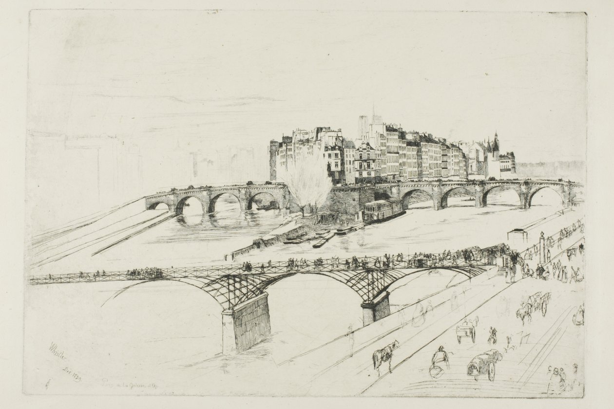 Isola della Cité, Parigi da James McNeill Whistler