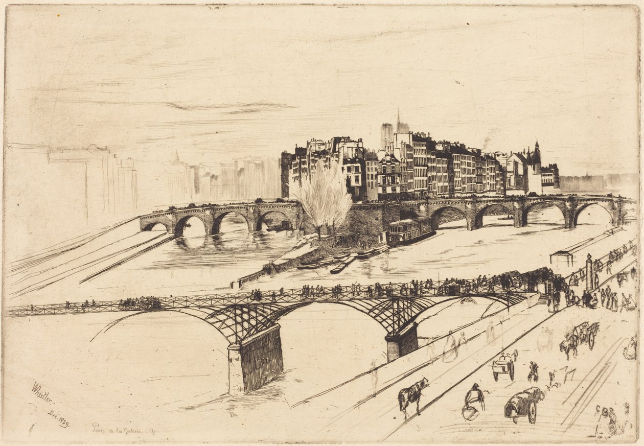 Île de la Cité, Parigi da James McNeill Whistler