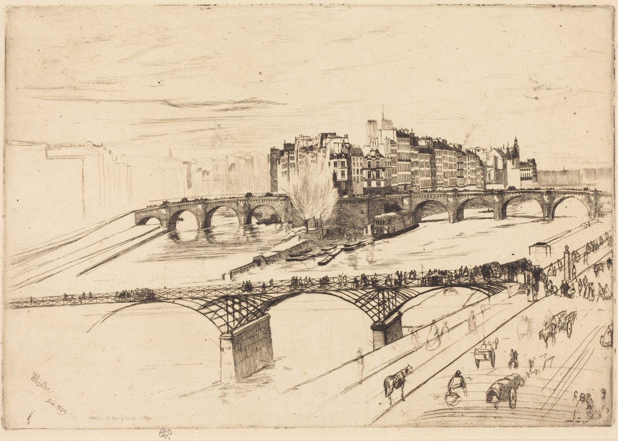 Île de la Cité, Parigi da James McNeill Whistler