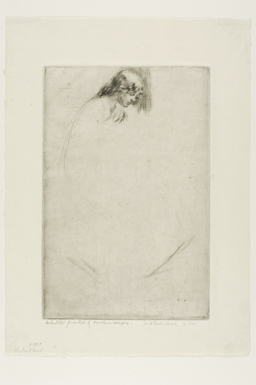 La testa piegata di Jo da James McNeill Whistler