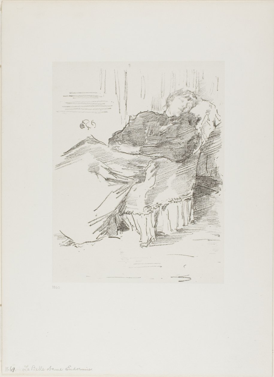 La Belle Dame endormie da James Abbott McNeill Whistler