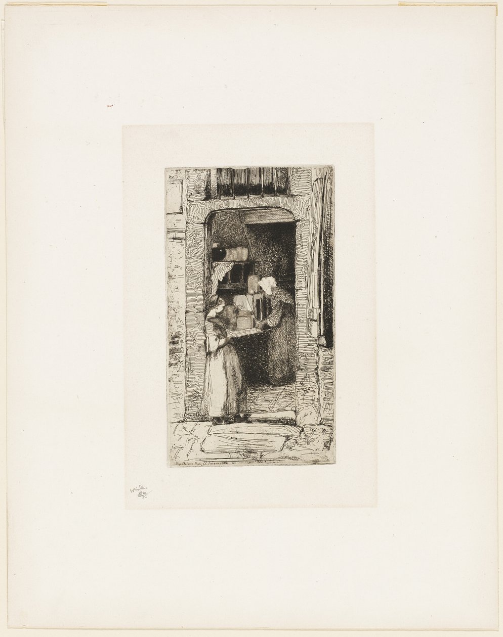 La Venditrice di Senape da James Abbott McNeill Whistler