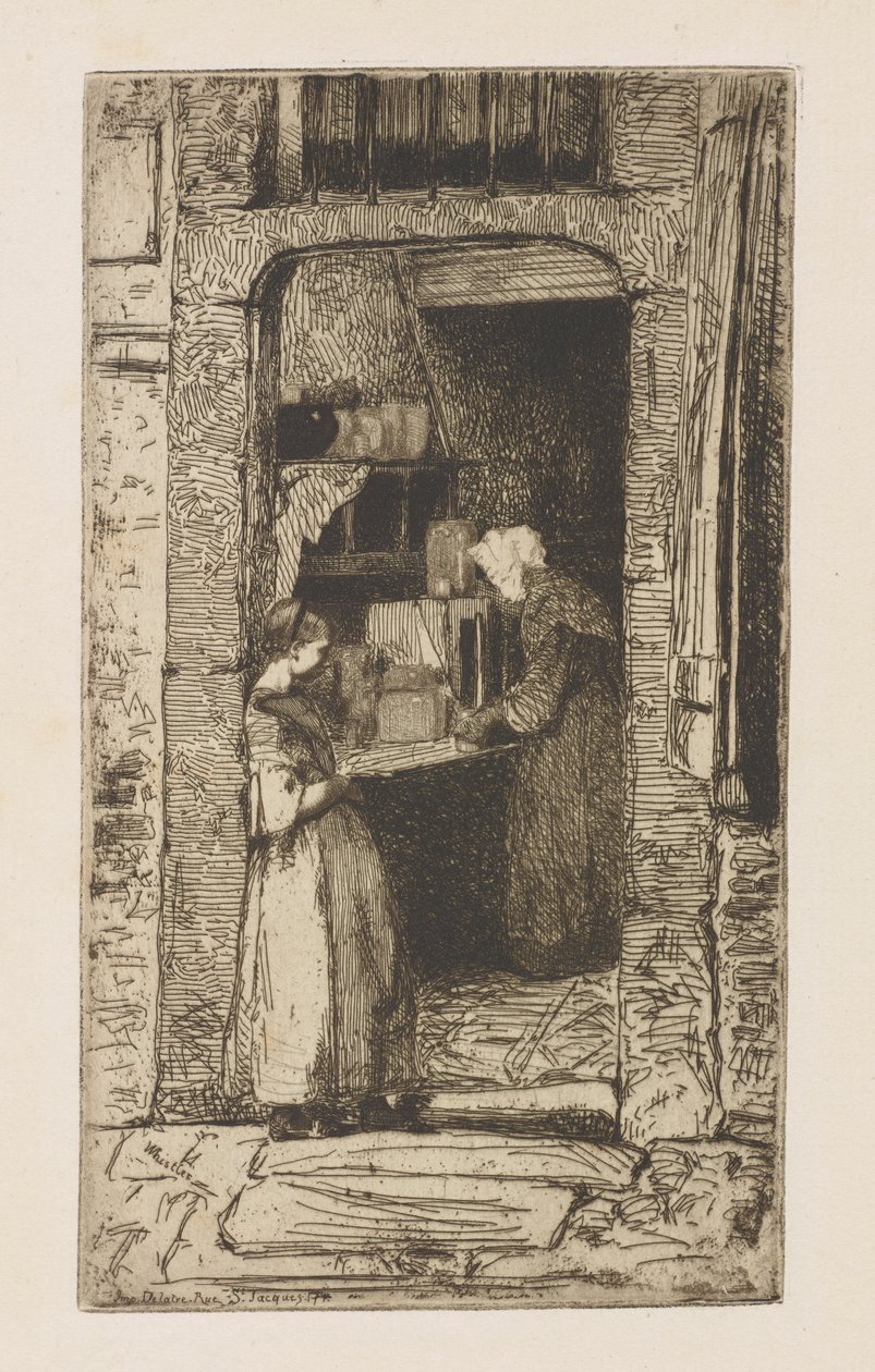 La Venditrice di Senape da James Abbott McNeill Whistler