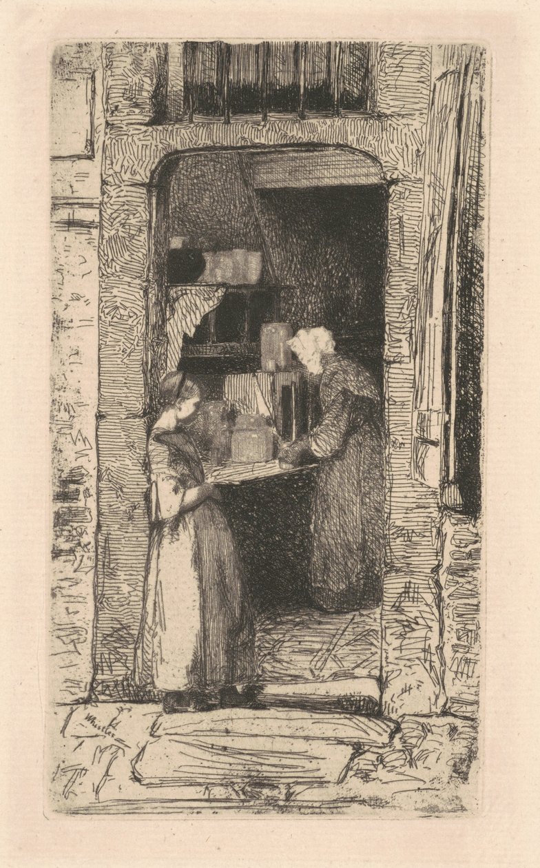 La Venditrice di Senape da James Abbott McNeill Whistler