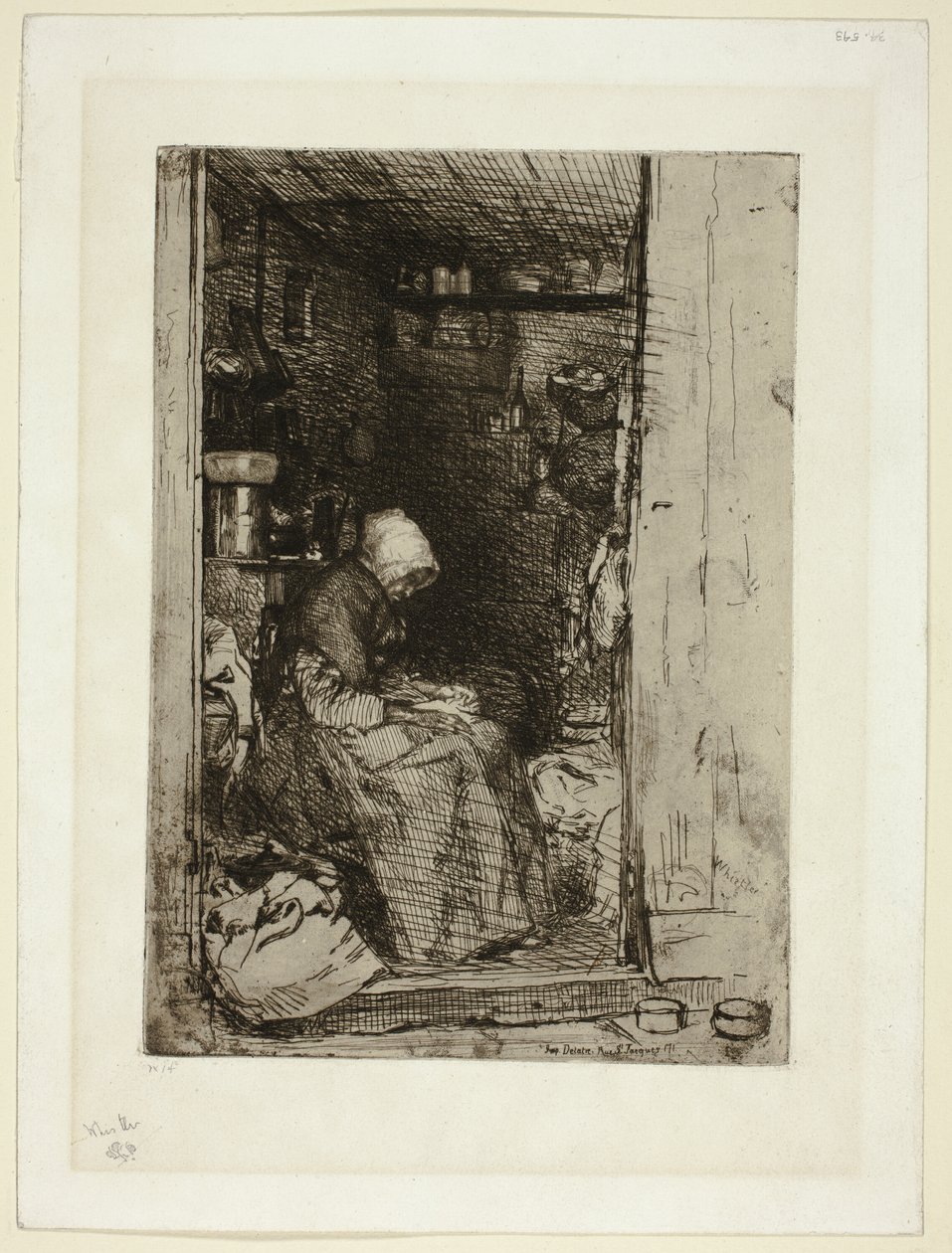 La Vecchia con Stracci da James Abbott McNeill Whistler