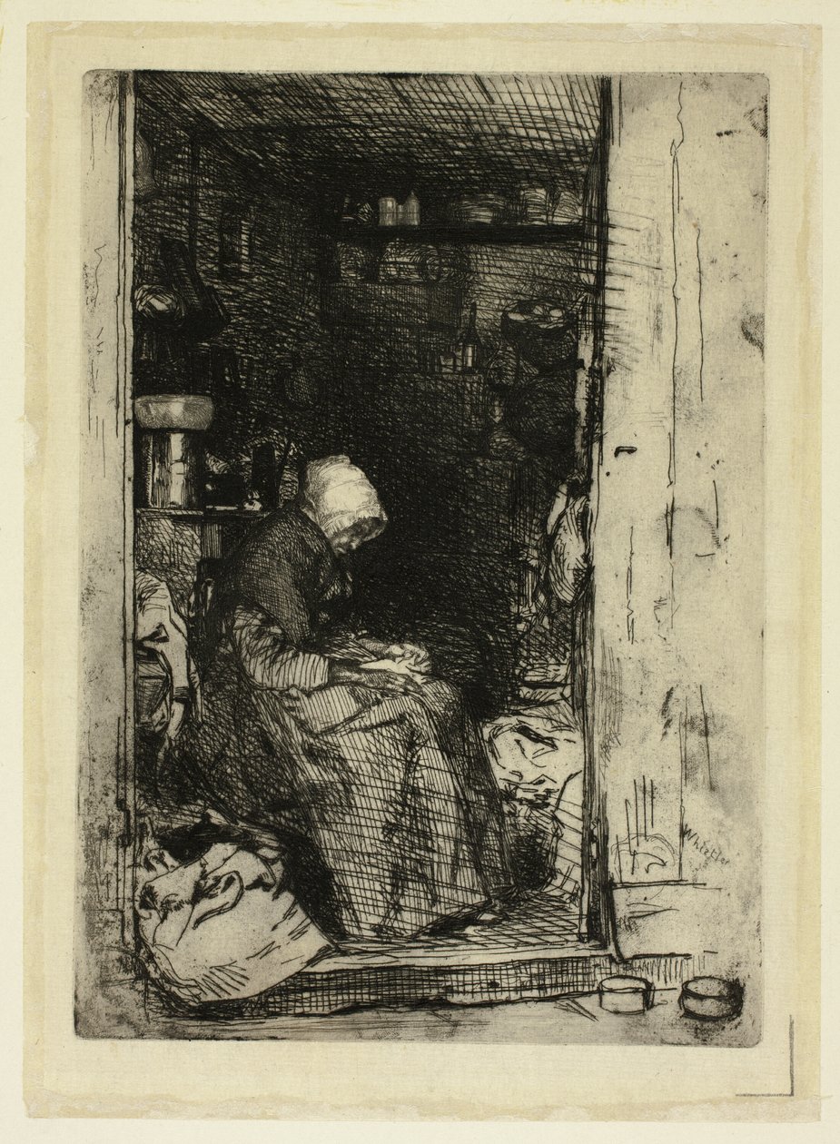 La Vecchia con Stracci da James Abbott McNeill Whistler