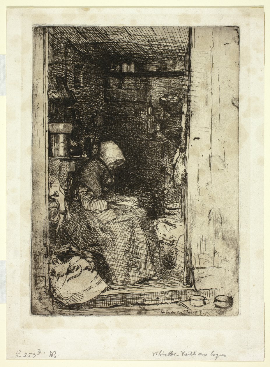 La Vecchia con Stracci da James Abbott McNeill Whistler