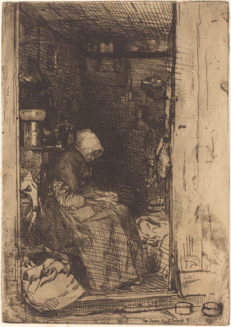 La Vecchia con Stracci da James Abbott McNeill Whistler