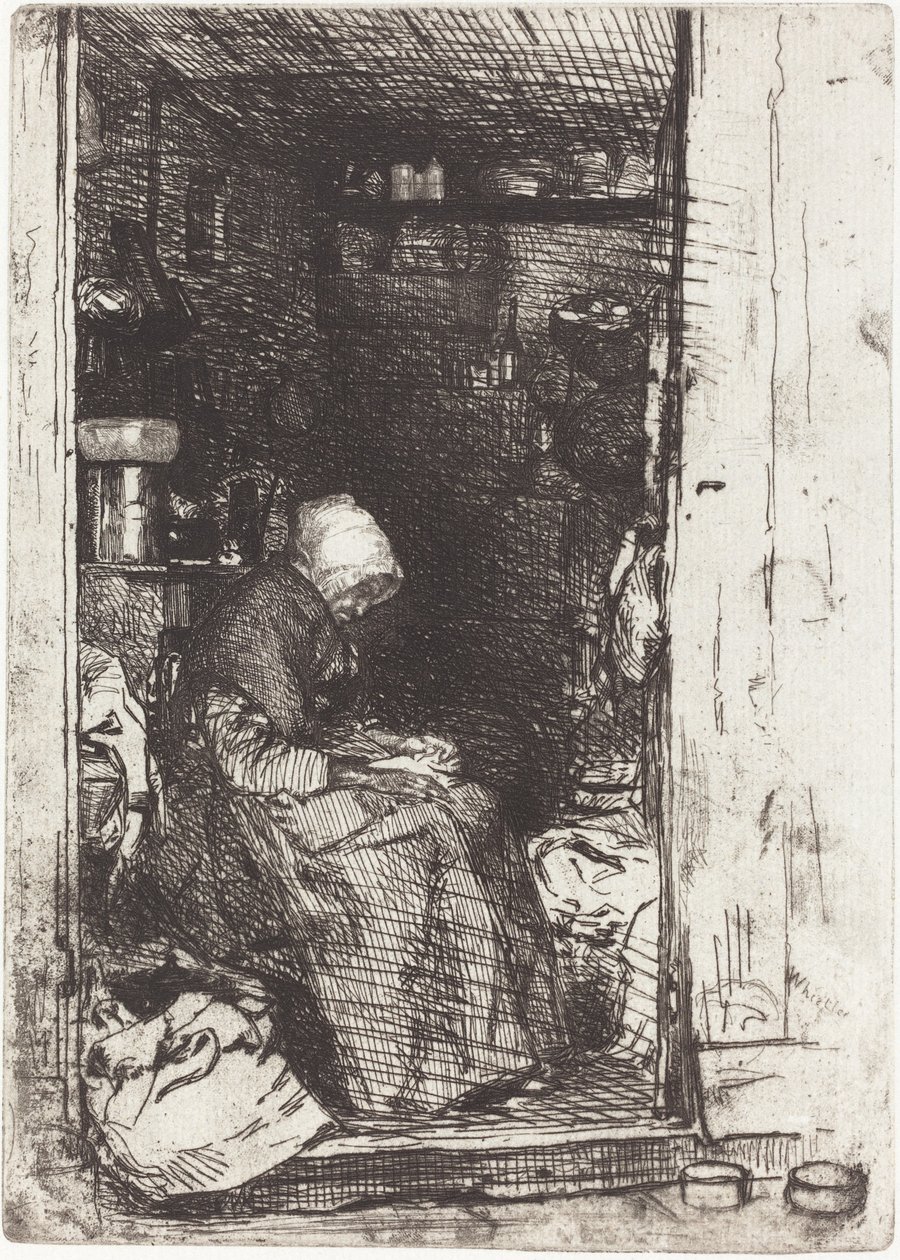 La Vecchia con gli Stracci da James Abbott McNeill Whistler