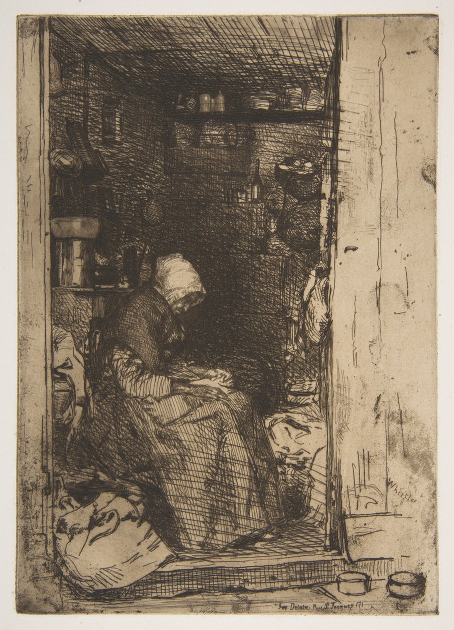 La vecchia con gli stracci da James McNeill Whistler