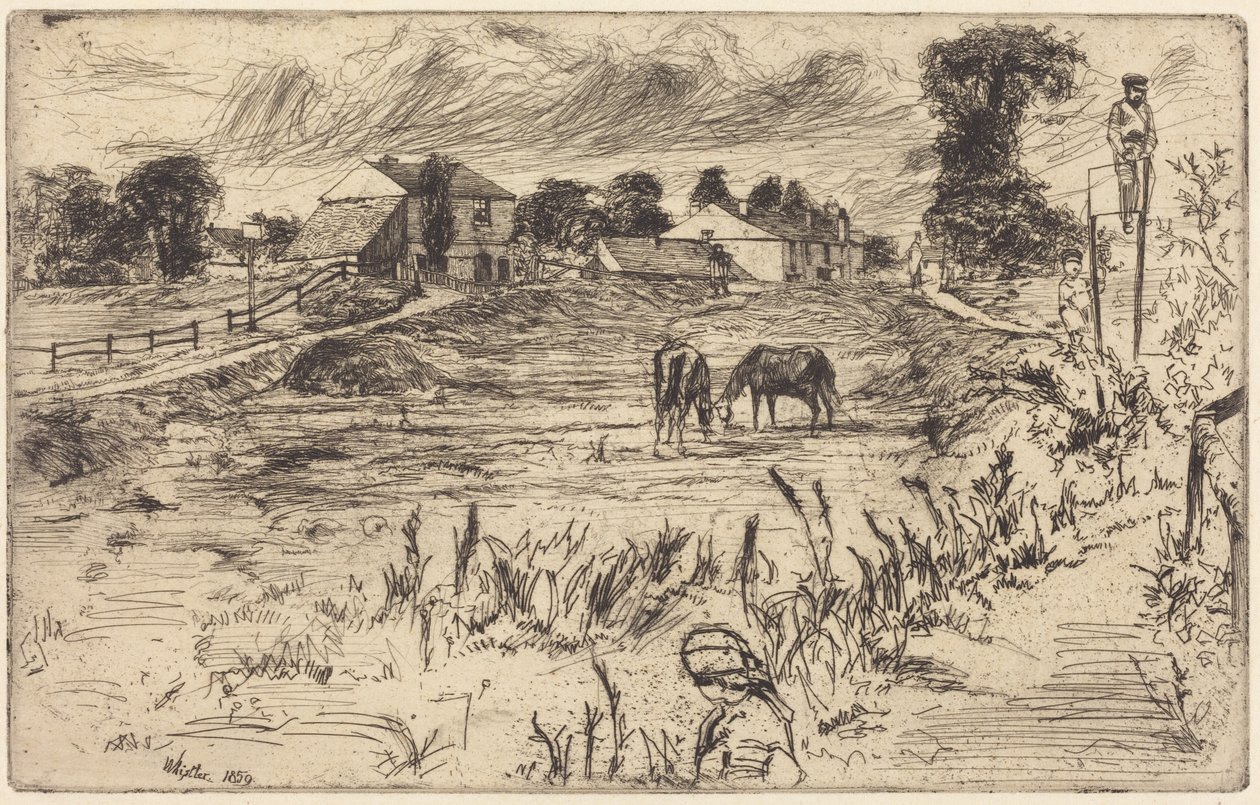 Paesaggio con cavalli da James McNeill Whistler