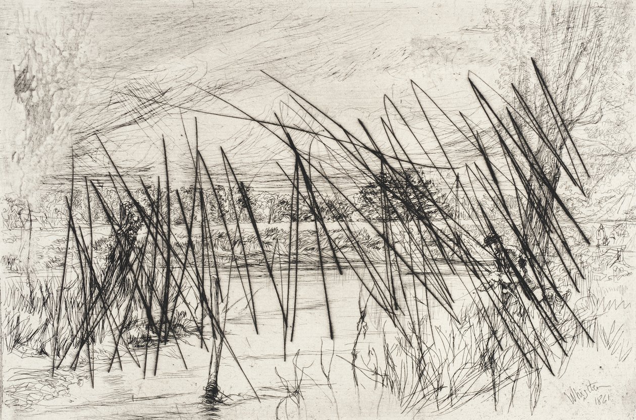 Paesaggio con un pescatore da James McNeill Whistler