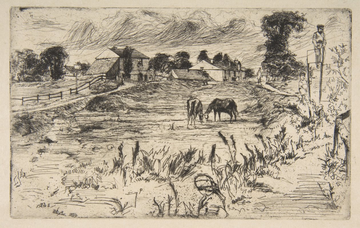 Paesaggio con il cavallo (Paesaggio con cavalli) da James McNeill Whistler