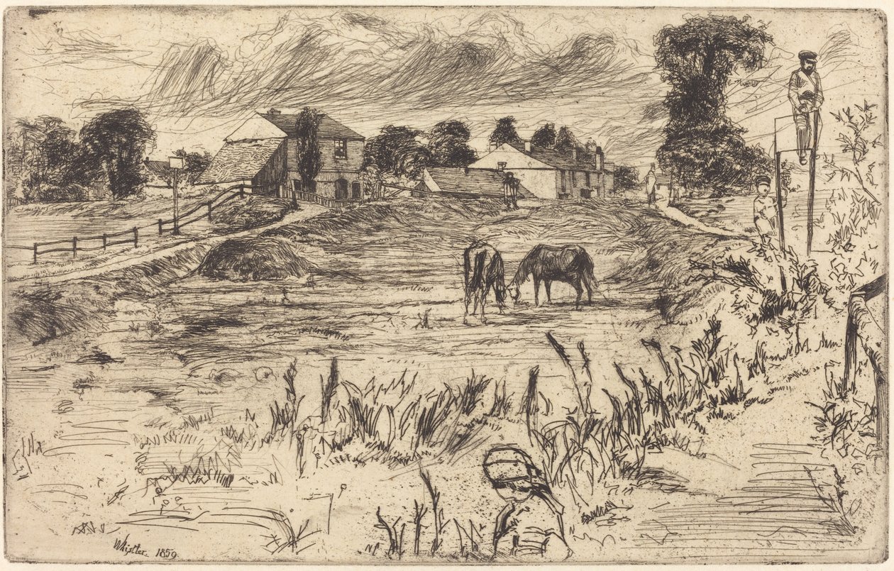 Paesaggio con il cavallo da James Abbott McNeill Whistler