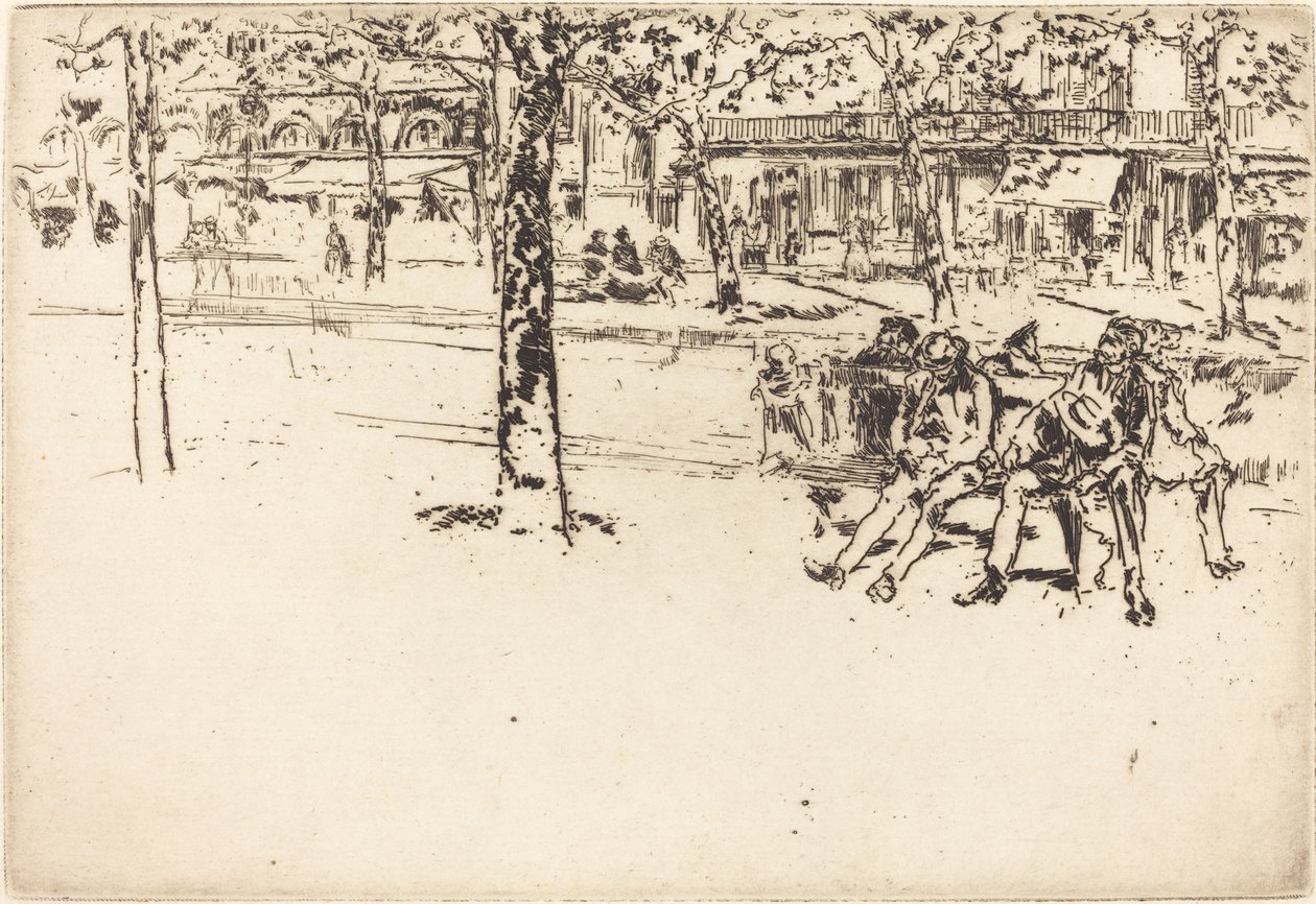 Il Boulevard Poissonnière da James Abbott McNeill Whistler