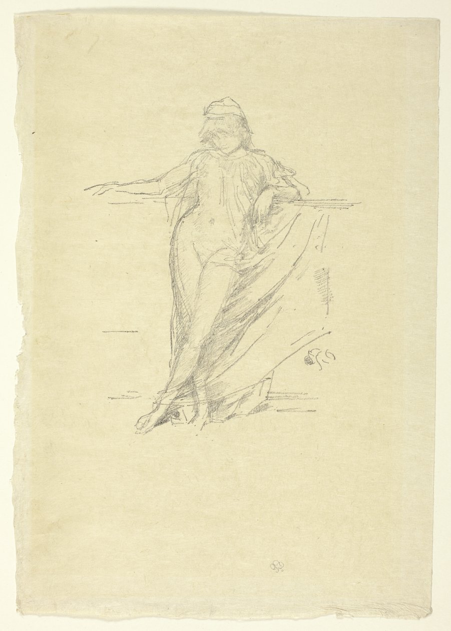 Piccola figura drappeggiata, in piedi da James Abbott McNeill Whistler