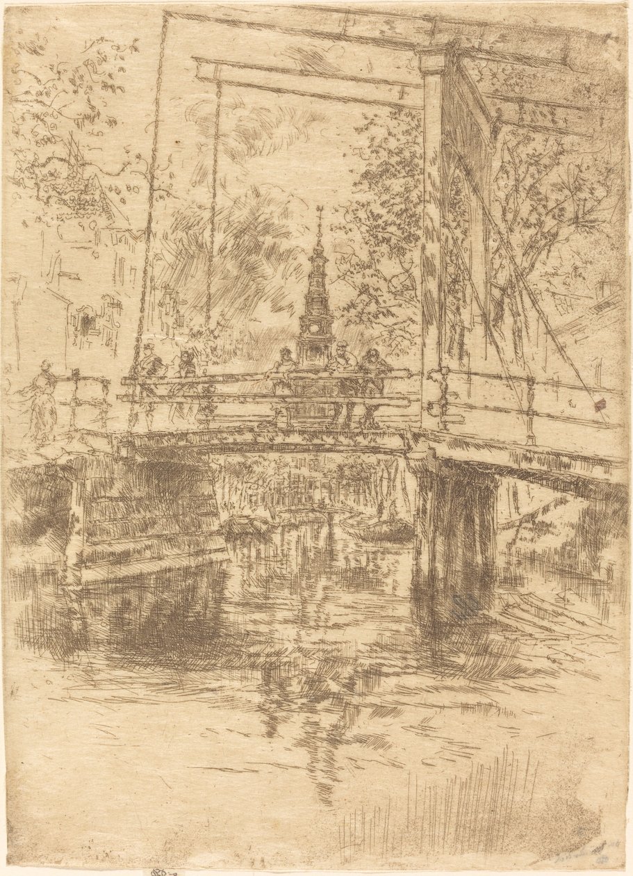Piccolo ponte levatoio, Amsterdam da James Abbott McNeill Whistler