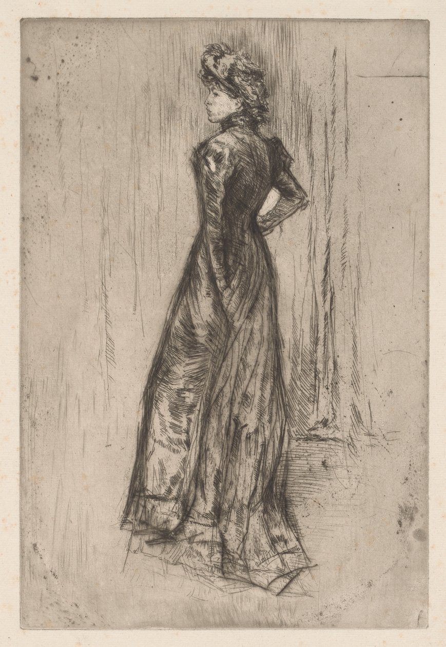 Maud, in piedi da James Abbott McNeill Whistler