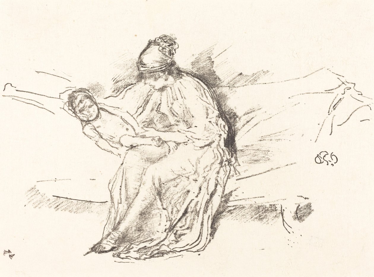 Madre e Figlio, No. 4 da James Abbott McNeill Whistler