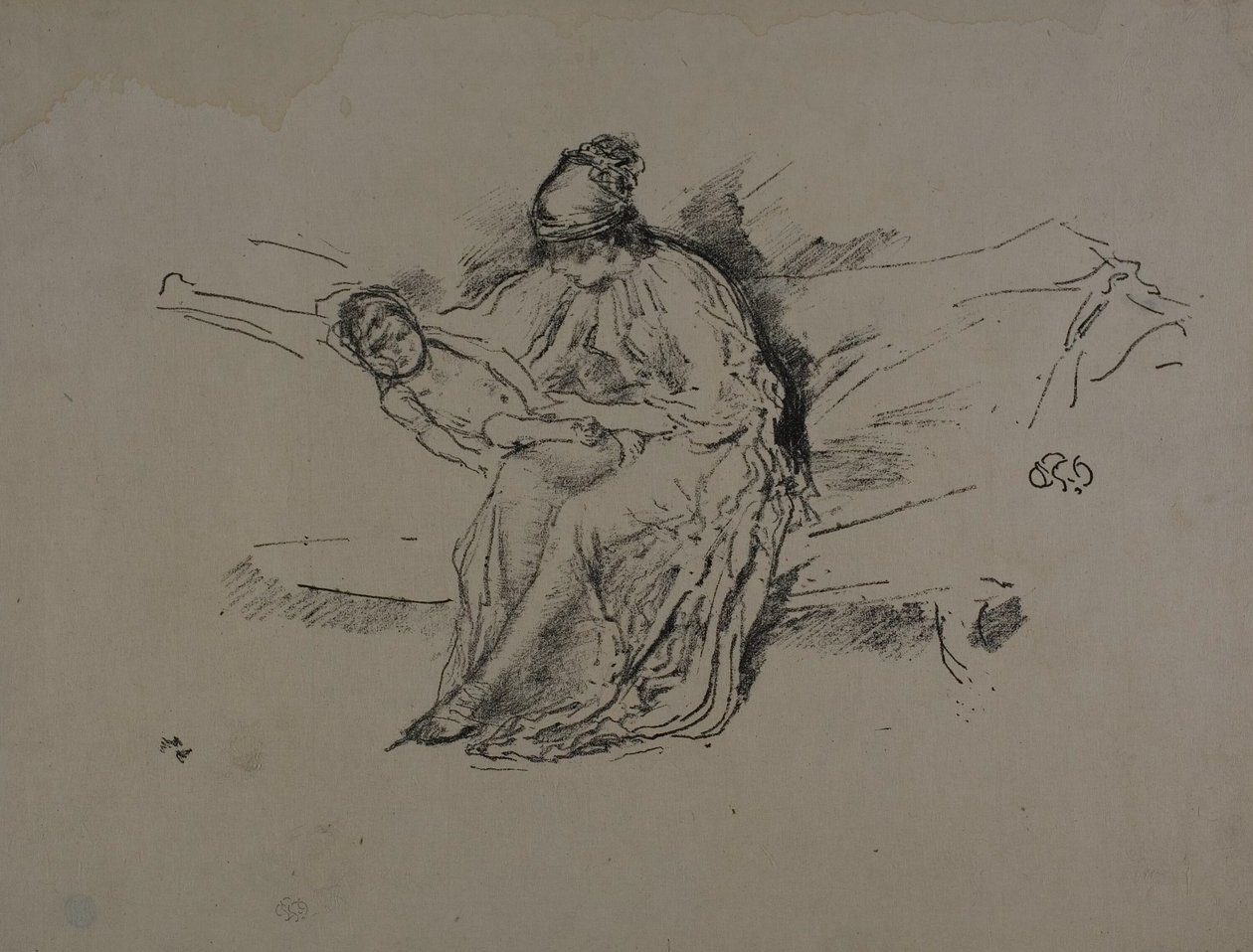 Madre e Figlio, No. 4 da James Abbott McNeill Whistler