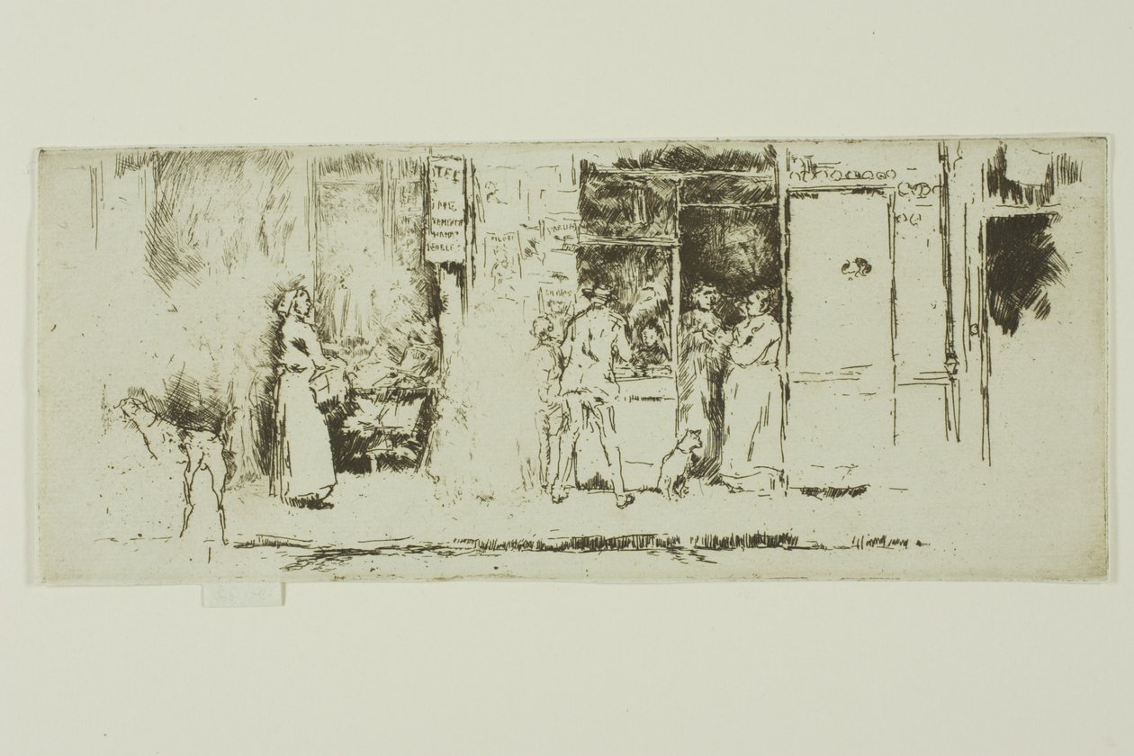 Edicola, Rue de Seine da James Abbott McNeill Whistler
