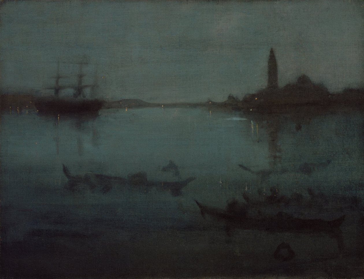 Notturno in blu e argento: la laguna, Venezia da James McNeill Whistler
