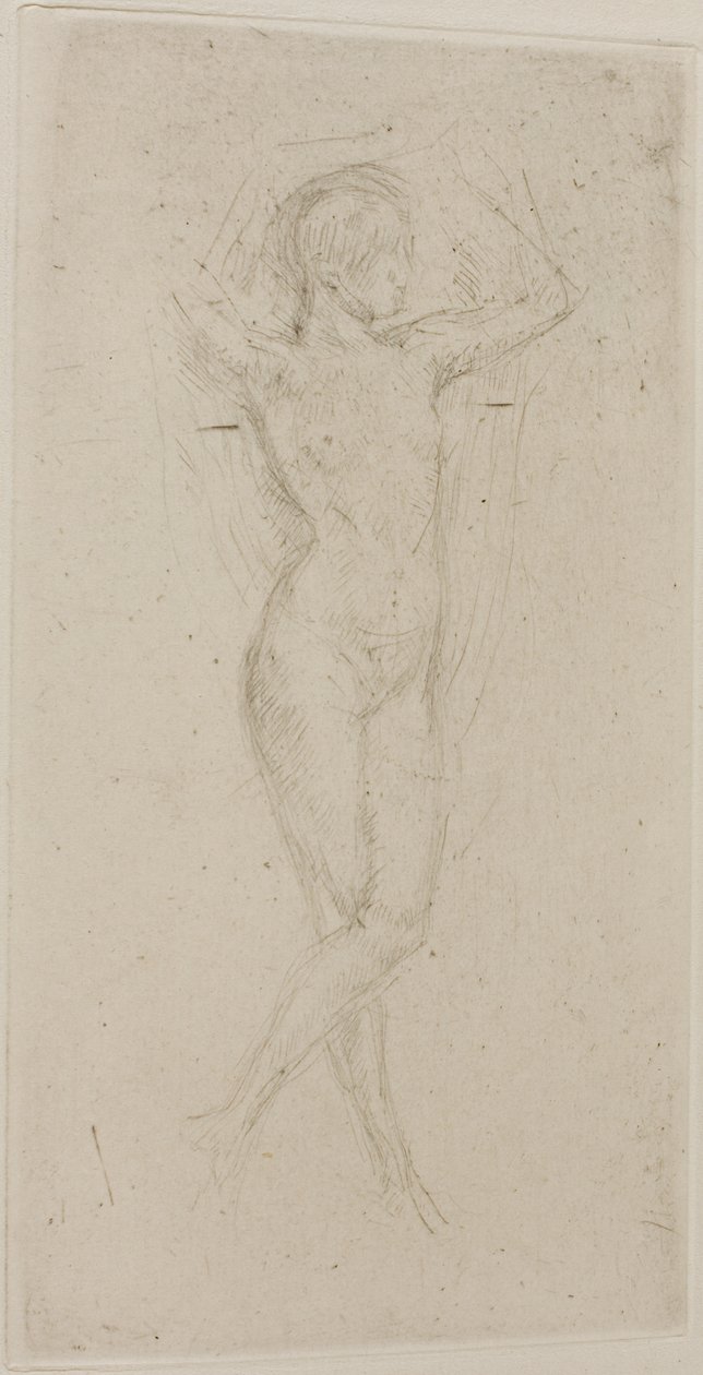Ragazza nuda con le braccia alzate da James Abbott McNeill Whistler