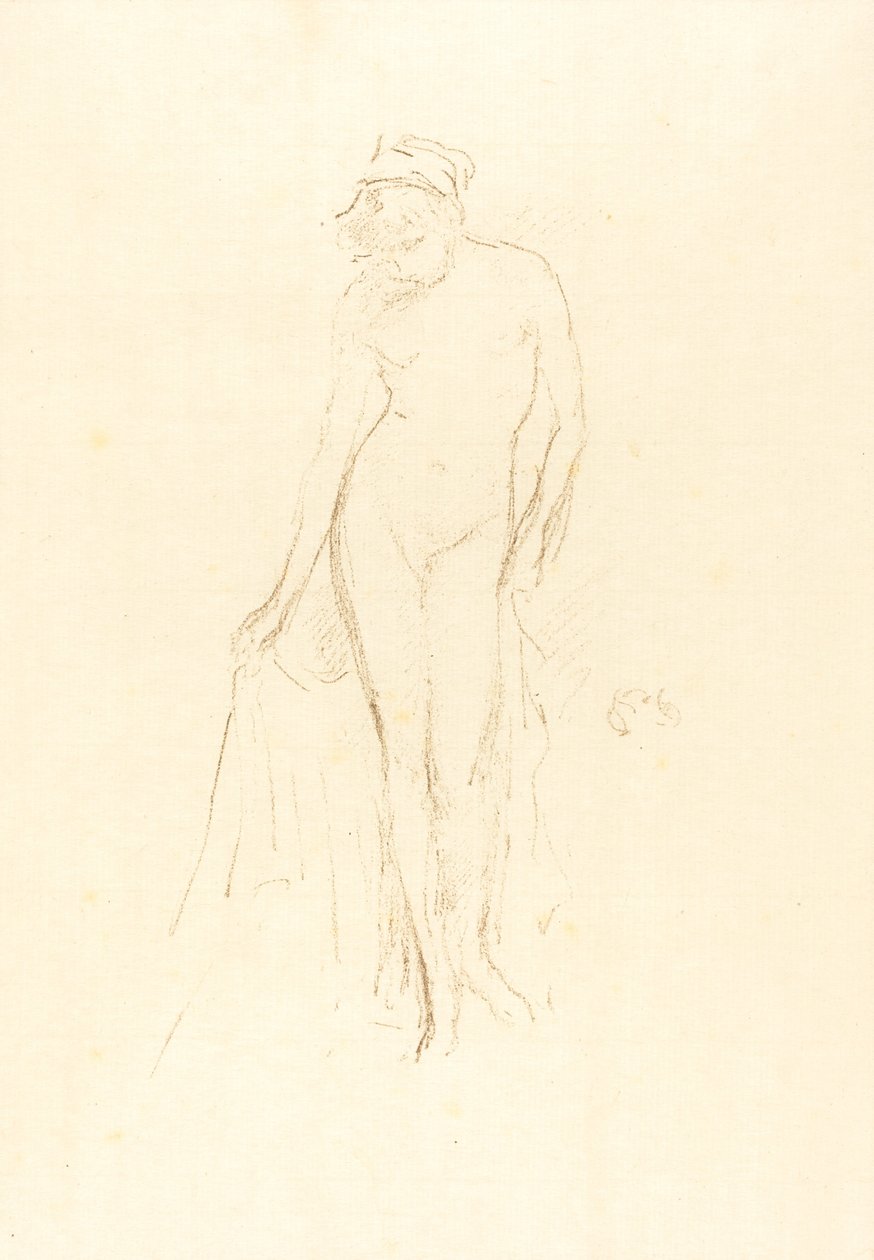 Modello nudo, in piedi da James Abbott McNeill Whistler
