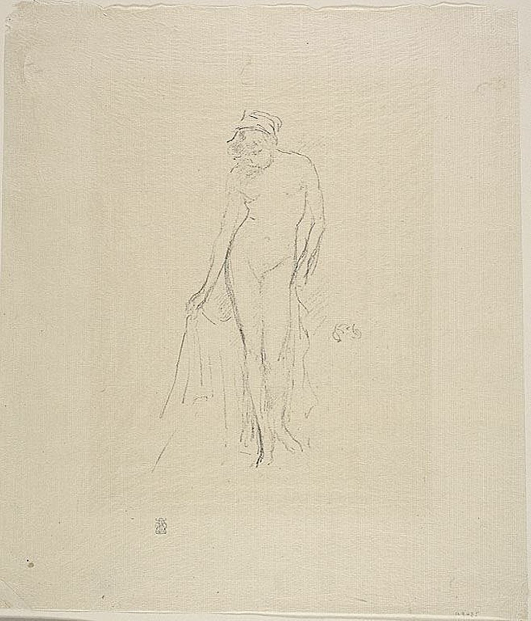 Modello nudo, in piedi da James Abbott McNeill Whistler