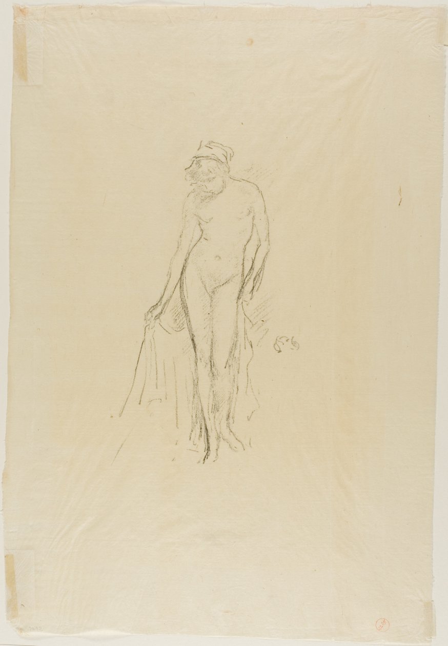 Modello nudo, in piedi da James Abbott McNeill Whistler