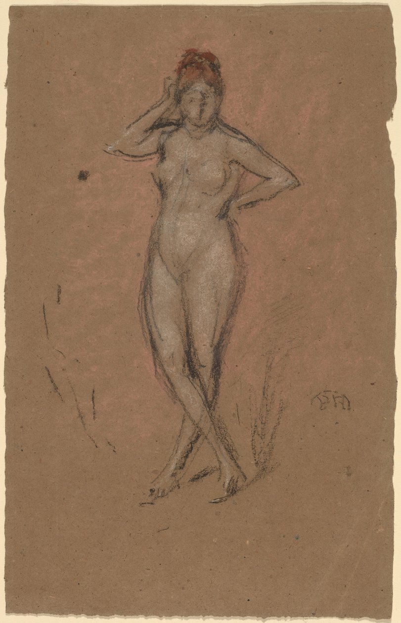 Nudo in piedi con gambe incrociate da James Abbott McNeill Whistler
