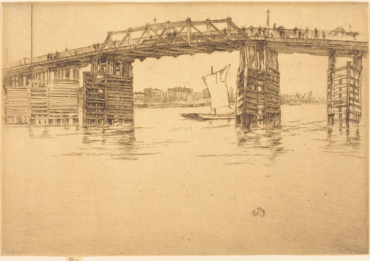 Il vecchio ponte di Battersea da James McNeill Whistler