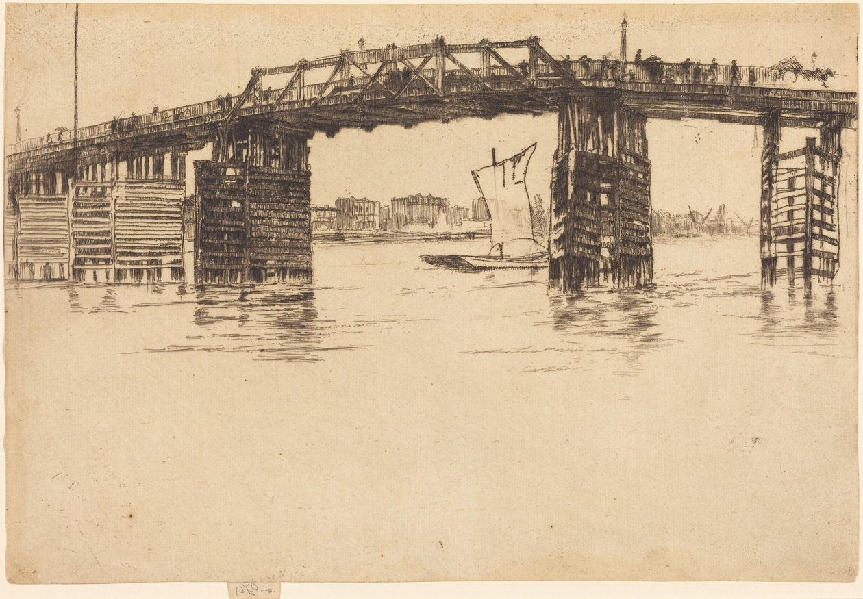 Il vecchio ponte di Battersea da James McNeill Whistler