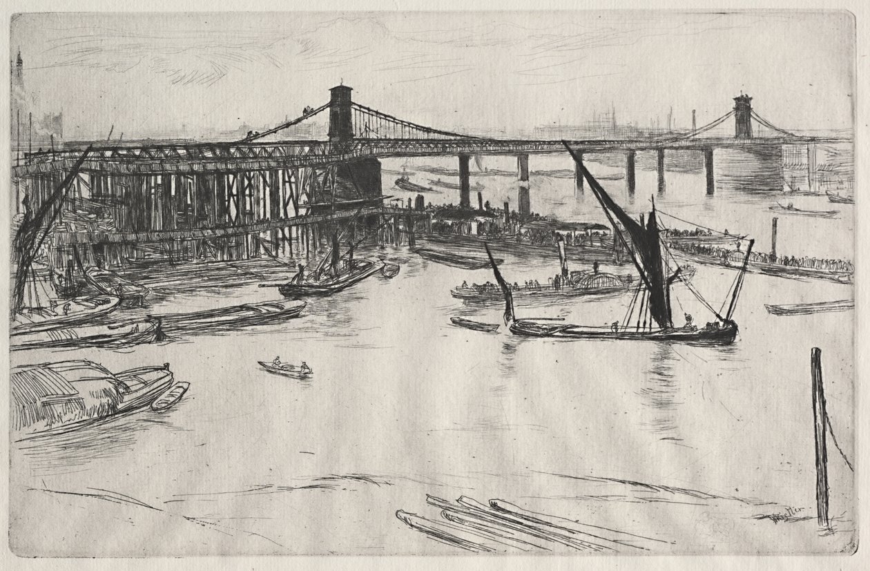 Il vecchio ponte di Hungerford da James McNeill Whistler