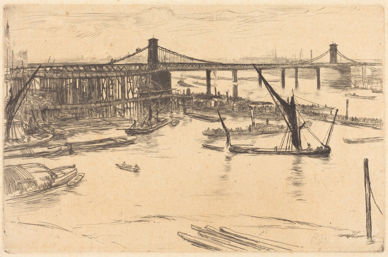 Vecchio ponte di Hungerford da James McNeill Whistler
