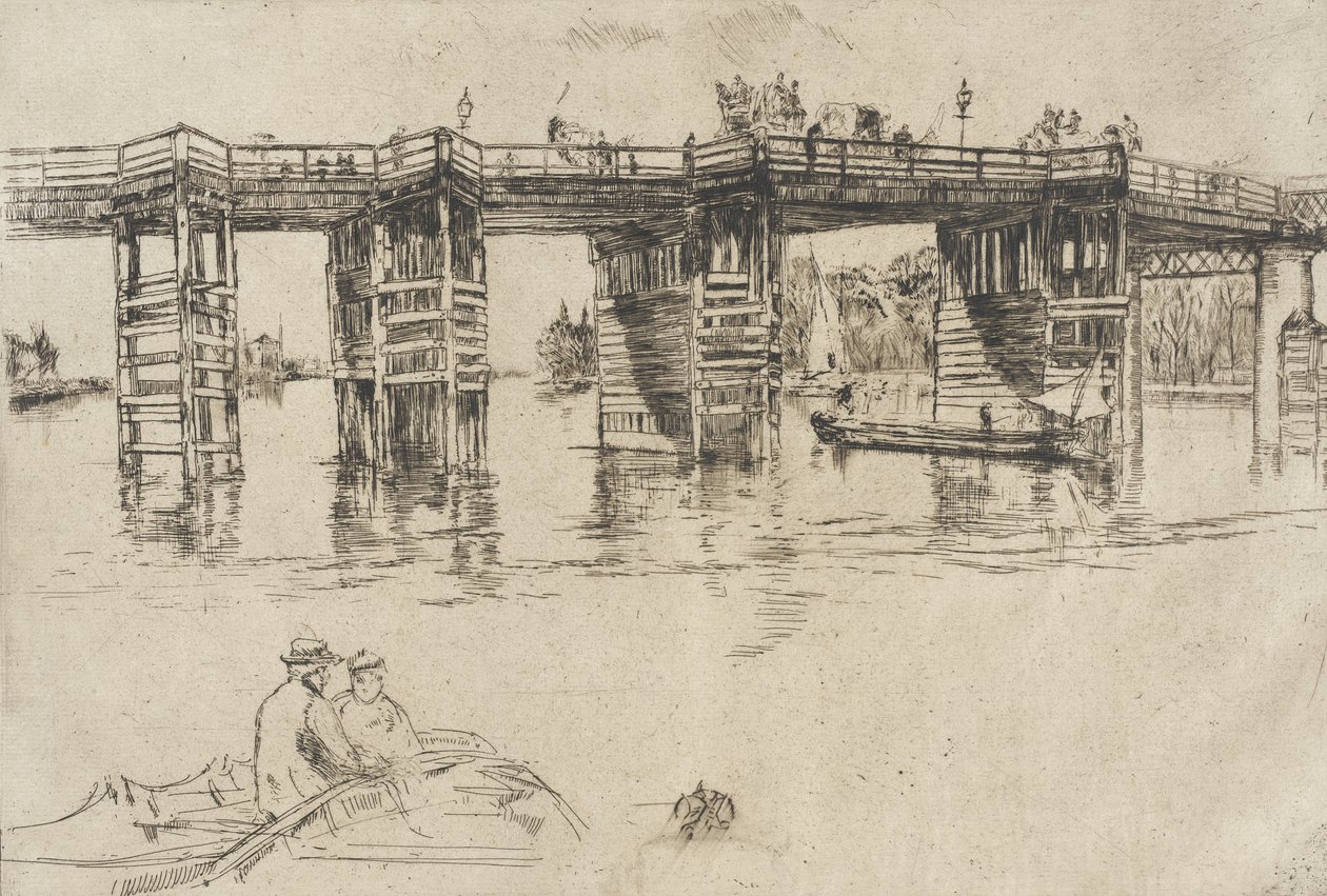 Il vecchio ponte di Putney da James McNeill Whistler