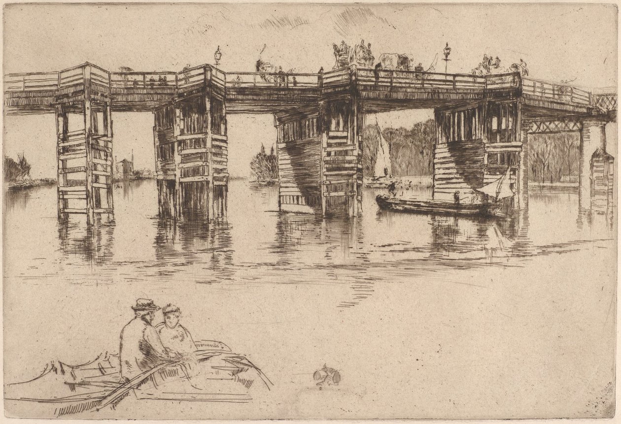 Il vecchio ponte di Putney da James McNeill Whistler