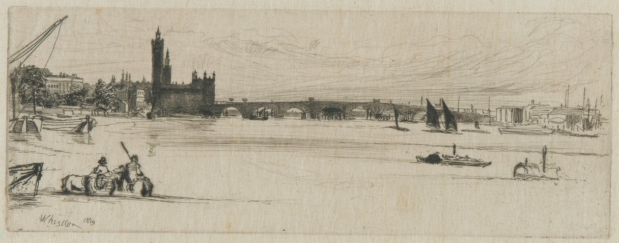 Vecchio Ponte di Westminster da James Abbott McNeill Whistler