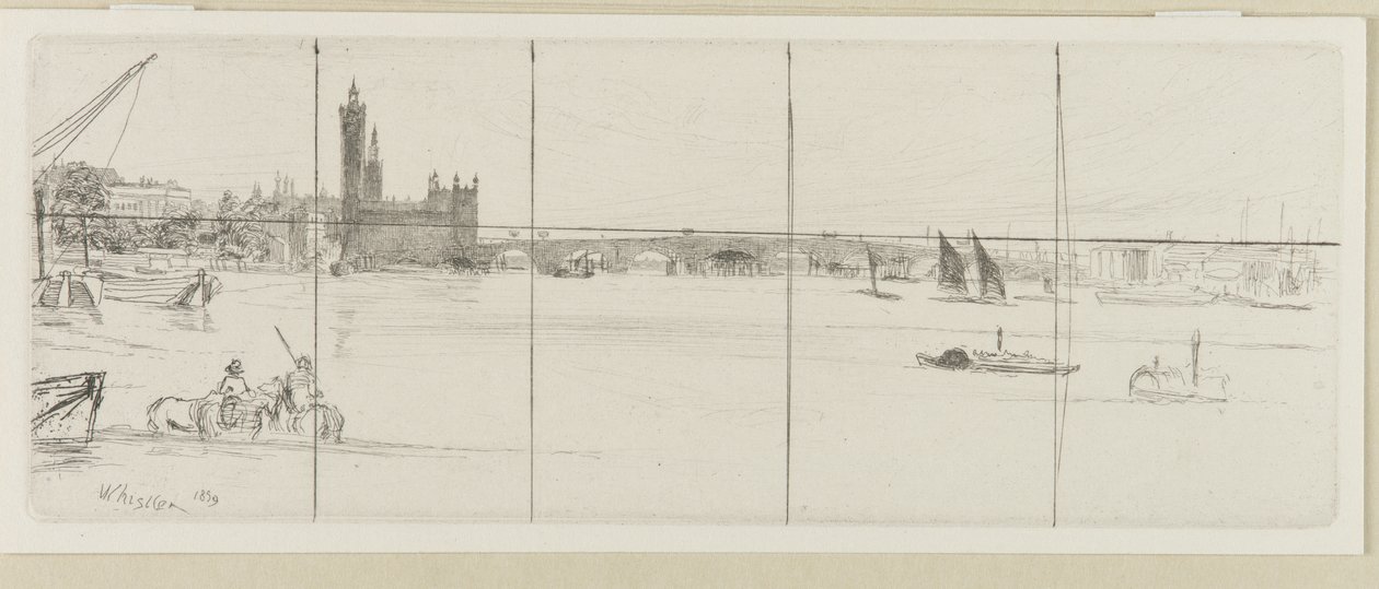 Vecchio ponte di Westminster da James Abbott McNeill Whistler