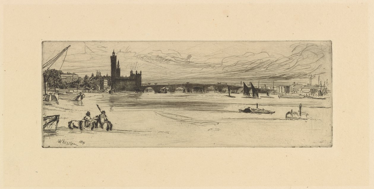 Vecchio ponte di Westminster da James Abbott McNeill Whistler