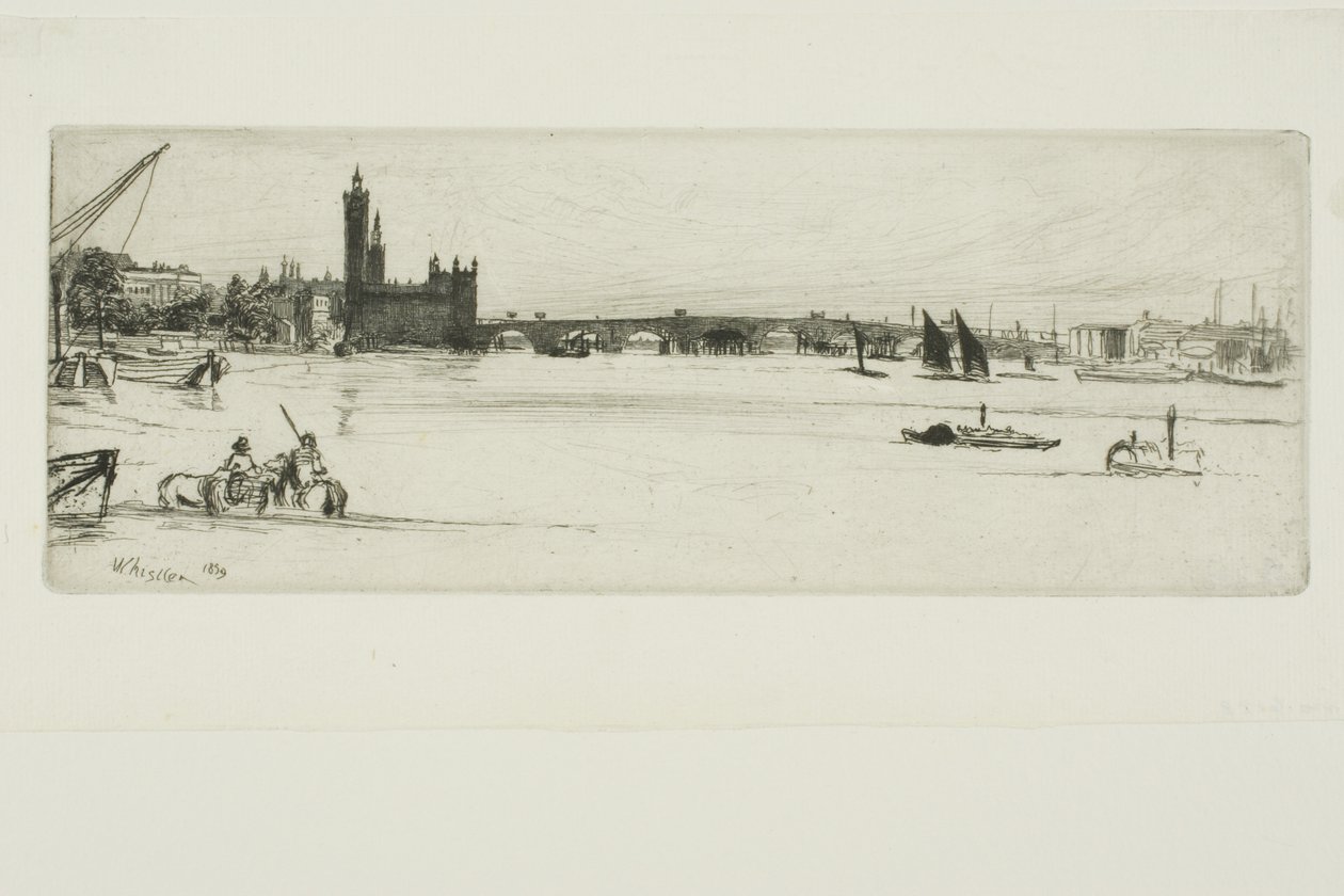 Vecchio ponte di Westminster da James Abbott McNeill Whistler