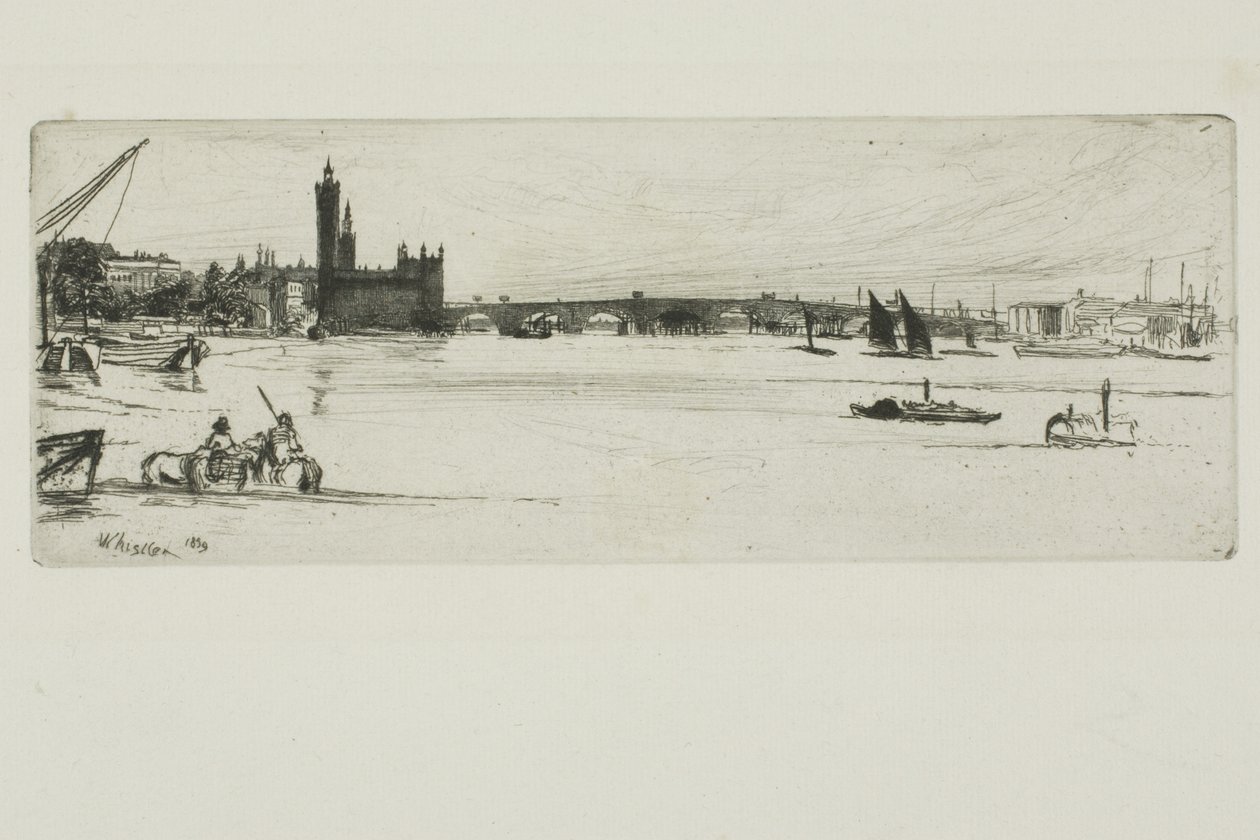 Vecchio ponte di Westminster da James Abbott McNeill Whistler