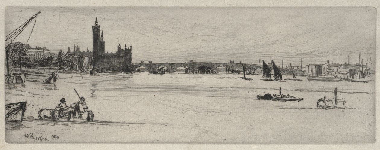 Il vecchio ponte di Westminster da James McNeill Whistler