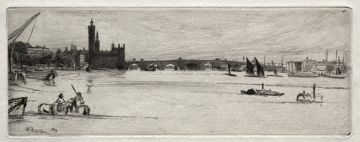 Il vecchio ponte di Westminster da James McNeill Whistler