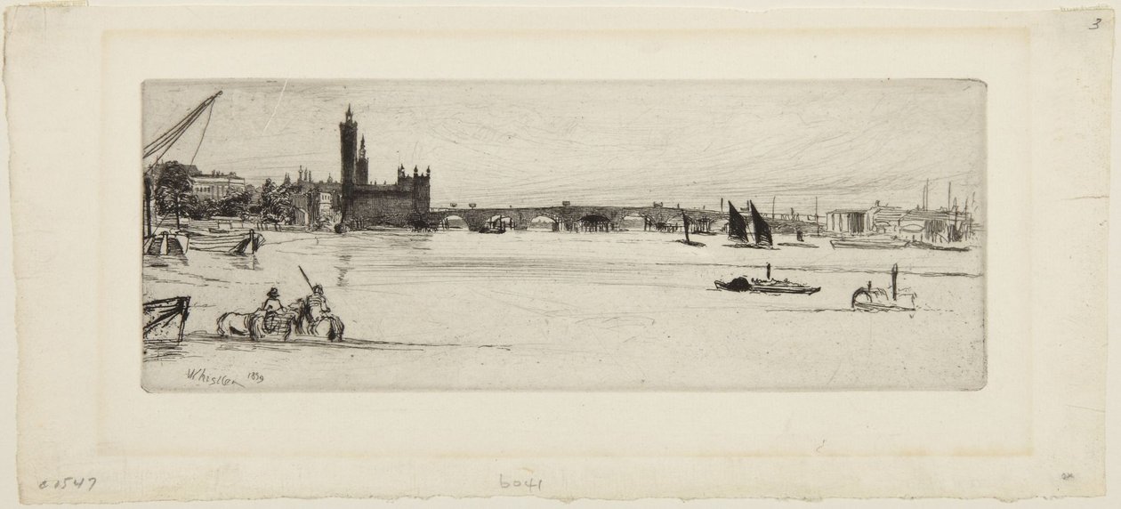 Il vecchio ponte di Westminster da James McNeill Whistler