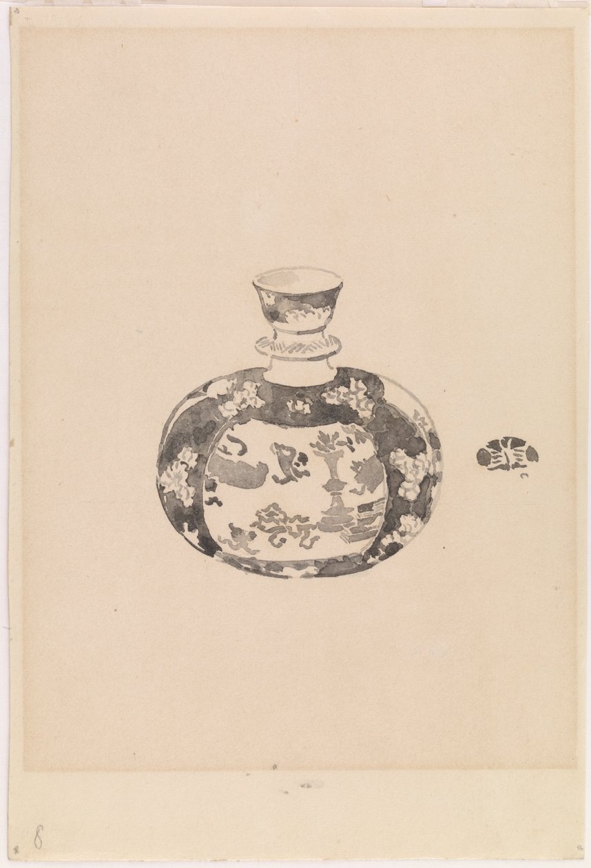 Vaso a forma di uovo con coperchio a campana da James Abbott McNeill Whistler